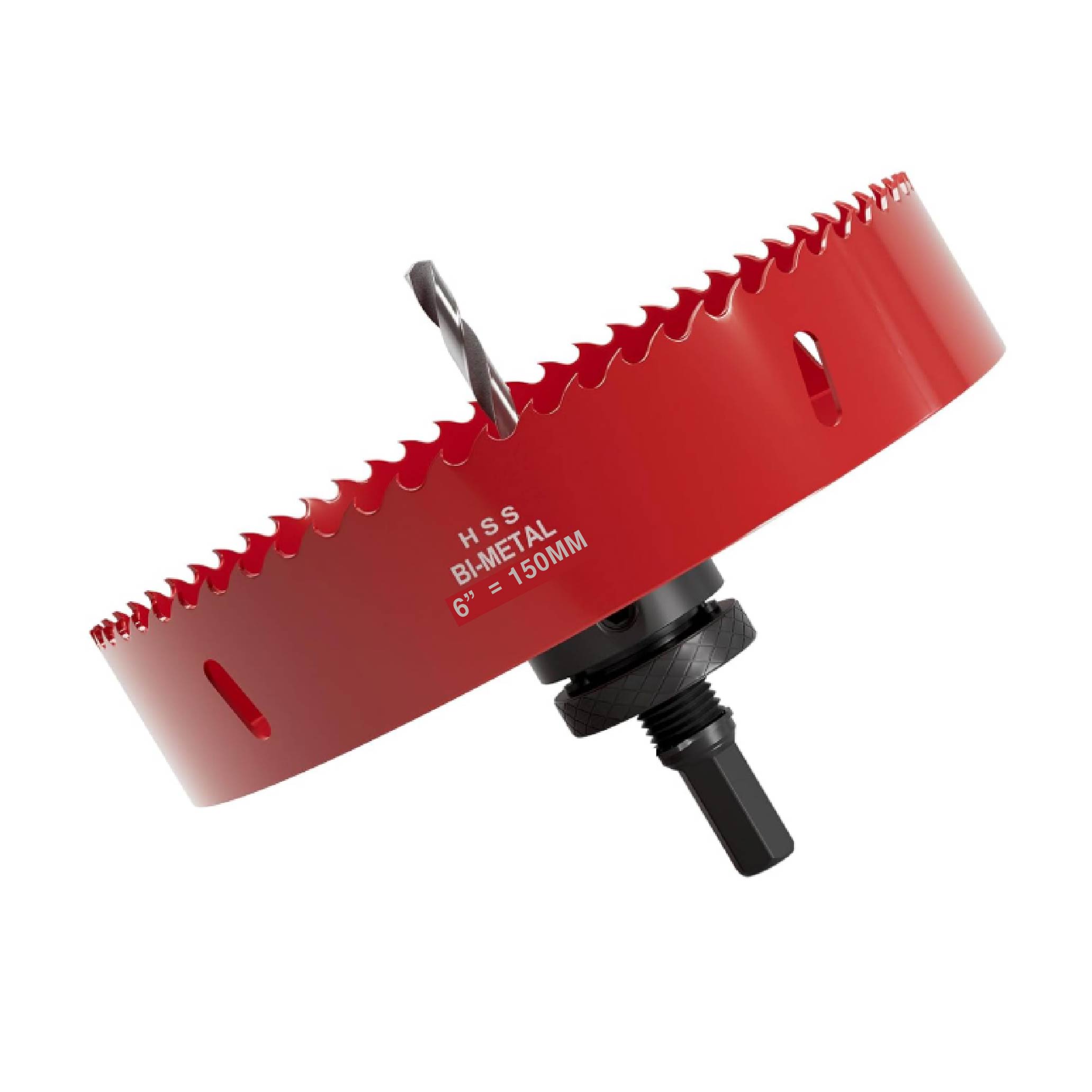 플로메리아 바이메탈 목공 홀쏘 150mm 6인치 고정형아바포함 원형 타공 천장 SMC 매립등설치 목재 석고 pvc 플라스틱 목공용 홀소 홀커터 홀캇타, 1세트 25,900원