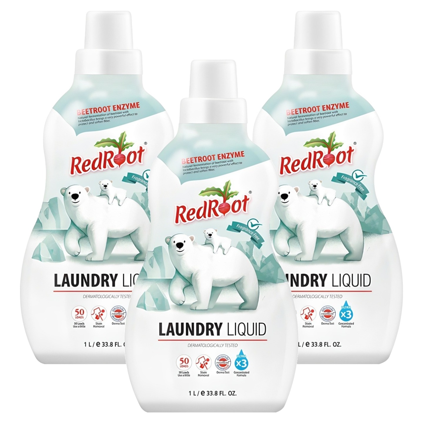레드루트 유아 세탁세제 무향 플러스 본품, 1L, 1개입, 3개 46,890원
