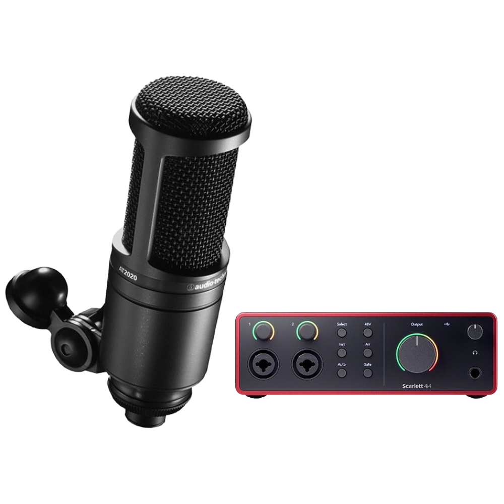 오디오테크니카 AT2020 포커스라이트 스칼렛 4i4 4세대 홈레코딩 입문용 방송용 마이크 499,000원