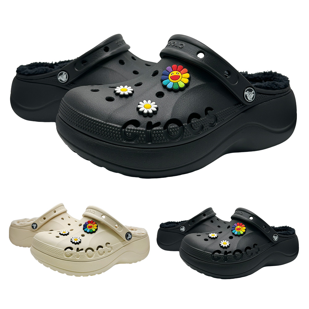 [털크록스 정품] CROCS 겨울 크록스 키높이 여성 바야플랫폼 +모아츄 악세서리 포함 68,900원