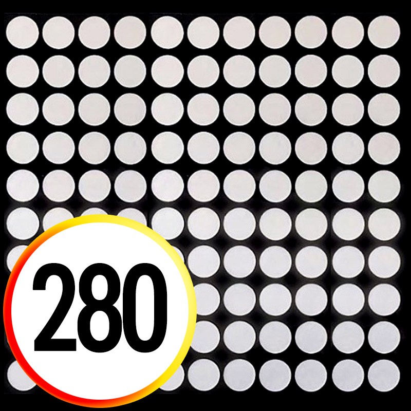 깔끔조아 강력부착 자국 없는 투명 원형 양면 스티커 테이프 20mm, 280개 6,930원