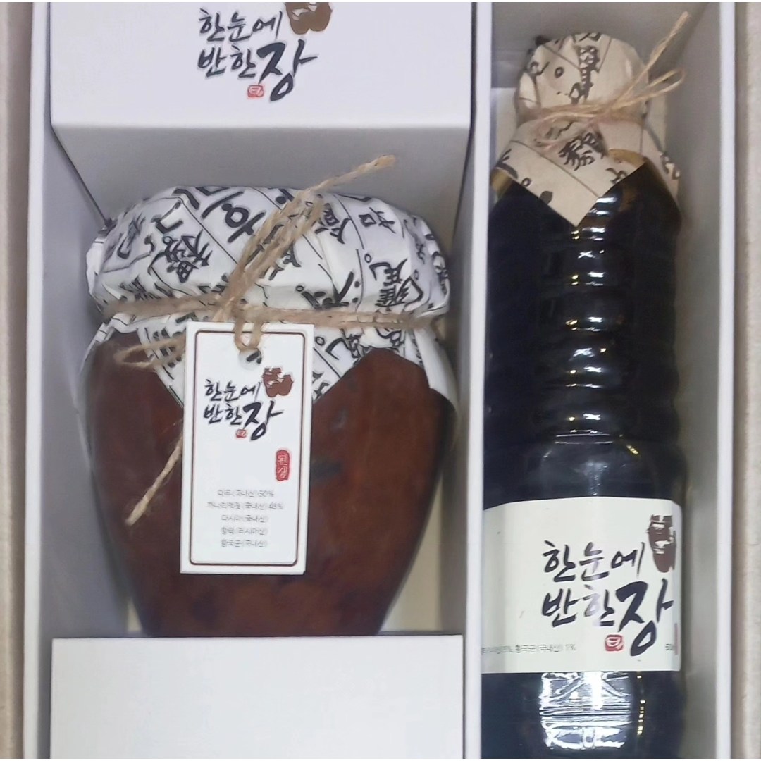 설 명절 전통 선물 세트 된장 간장 세트 한눈에반한 장 42,500원