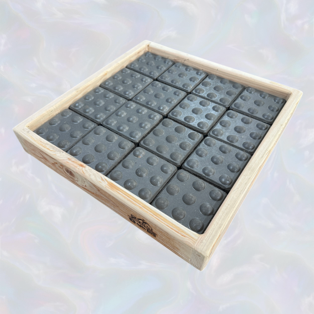 온누리황토 순지트 어싱매트 실내 맨발걷기 지압판 450, 회색+우드색, 1개 304,000원