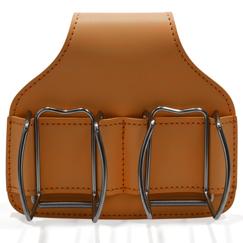 스컬독 파크골프 투투 2구 볼주머니 초경량 가죽 허리색 파크골프공 파우치 가방 홀더, 1개, 브라운 7,500원