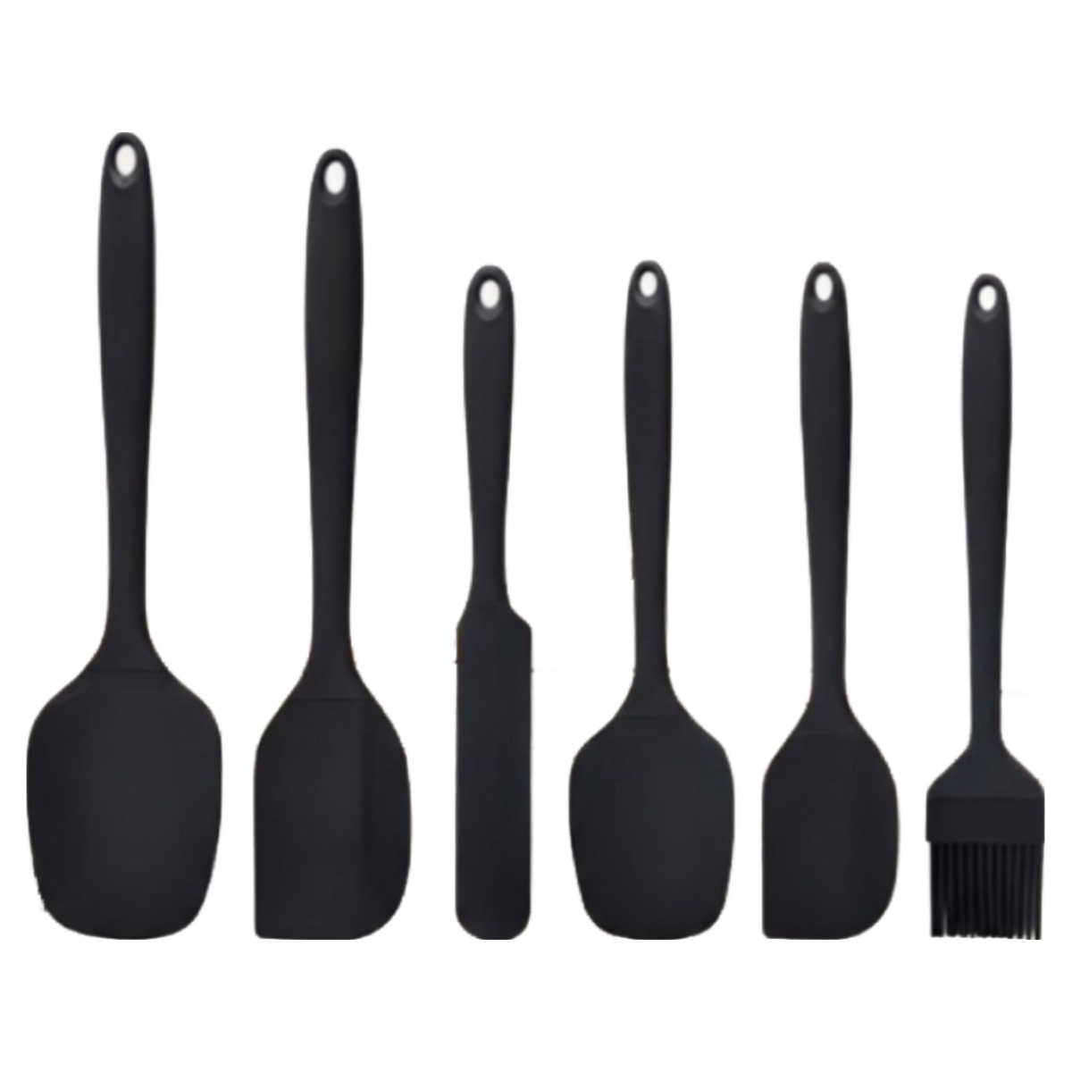 실리콘 주방 조리 용품 6종 세트, 1세트, 블랙, 실리콘 주방 조리용품, 현재가 8,900원