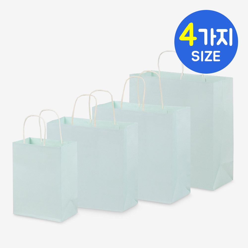 나우스팩 민트 꼬임끈 쇼핑백(100장) - 4가지 사이즈 38,800원