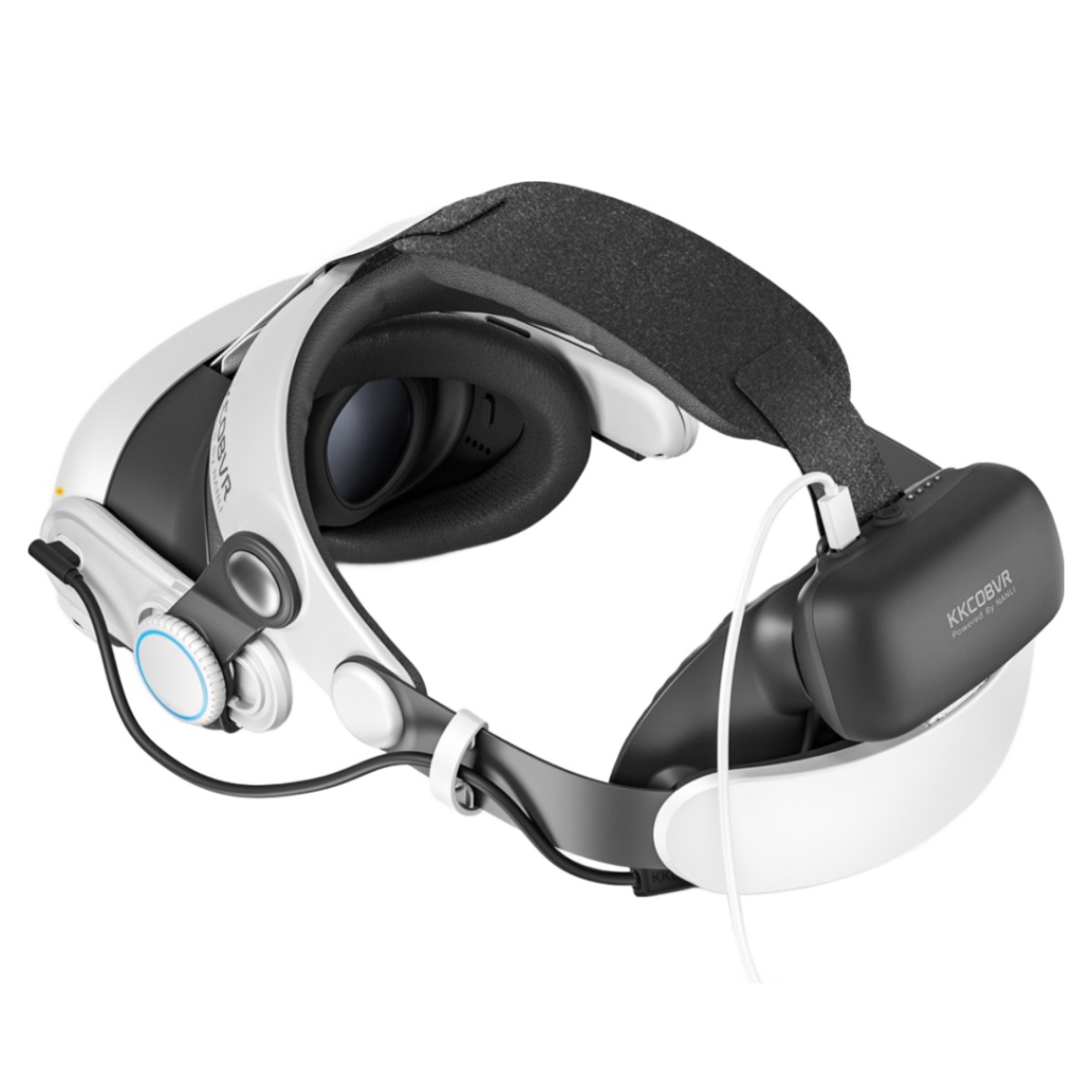 KKCOBVR Q3Pro 헤일로 엘리트 배터리 헤드 스트랩,10000mAh, 얼굴 거리를 조절할 수 있는,메타 퀘스트3/3S와 호환 가능 VR 액세서리, 1개, Q3 Pro 75,900원