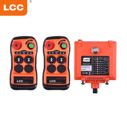 LCC Q202 산업용 무선 제어 스위치 듀얼 스피드 호이스트 크레인 유압 트럭 무선 리모컨 2 채널 컨트롤러 204,250원