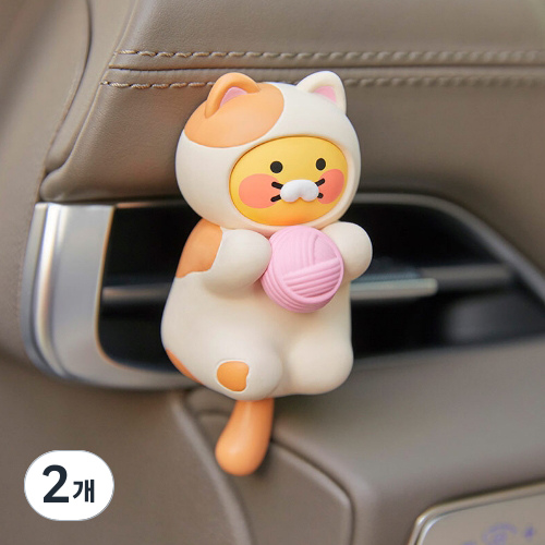 카카오프렌즈 냥냥고양이 춘식이 차량용방향제 캐릭터 송풍구형 피규어 디퓨져 새차선물 귀여운차량용품, 2개, 플로랄 30,570원