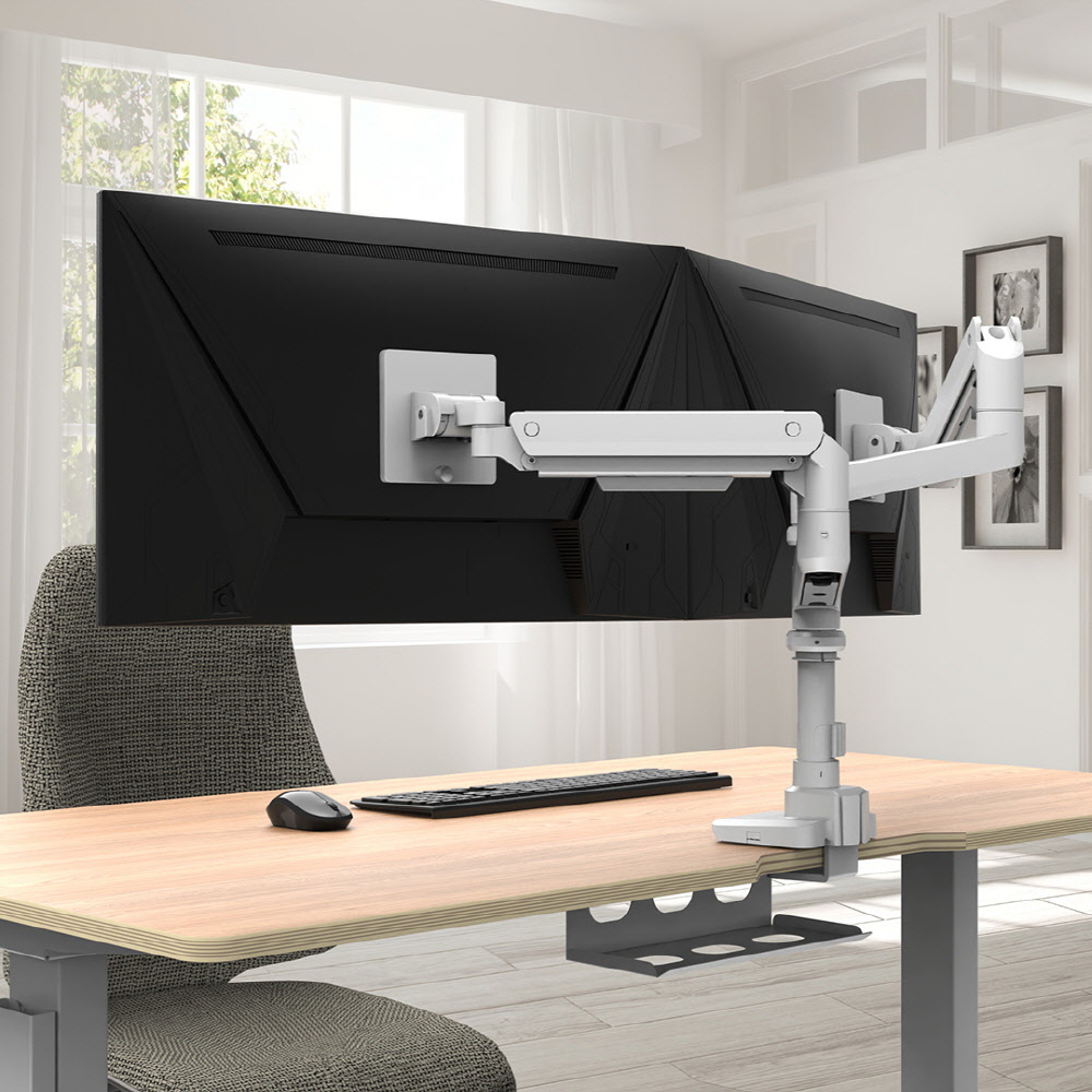 카멜마운트 고중량 폴타입 모니터암 듀얼 IMA2DP, IMA2DPW(화이트), 1개 137,980원