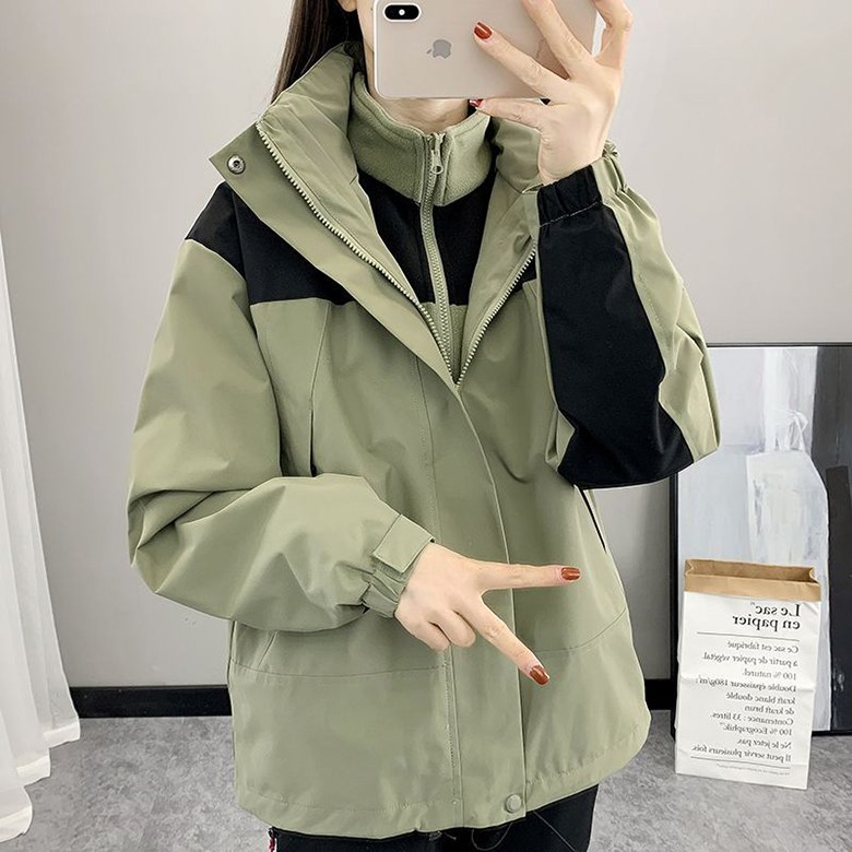 ORZQU 가을 겨울 남녀 계절 바람막이 커플 기모 도톰 코트 방수 스키복 아웃도어 트레킹 등산복 점퍼 36,900원