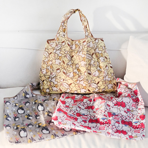 장바구니 만능 접이식 대형 방수 휴대용 시장가방, 1개, 헬로키티(옐로우) 3,500원