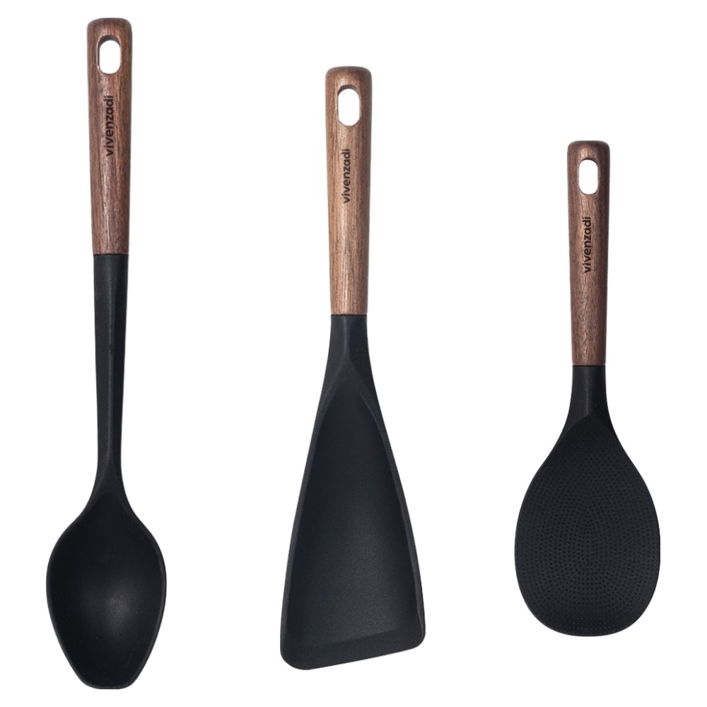 비벤자디 월넛 실리콘 조리도구 키친툴 3종 세트 17,700원