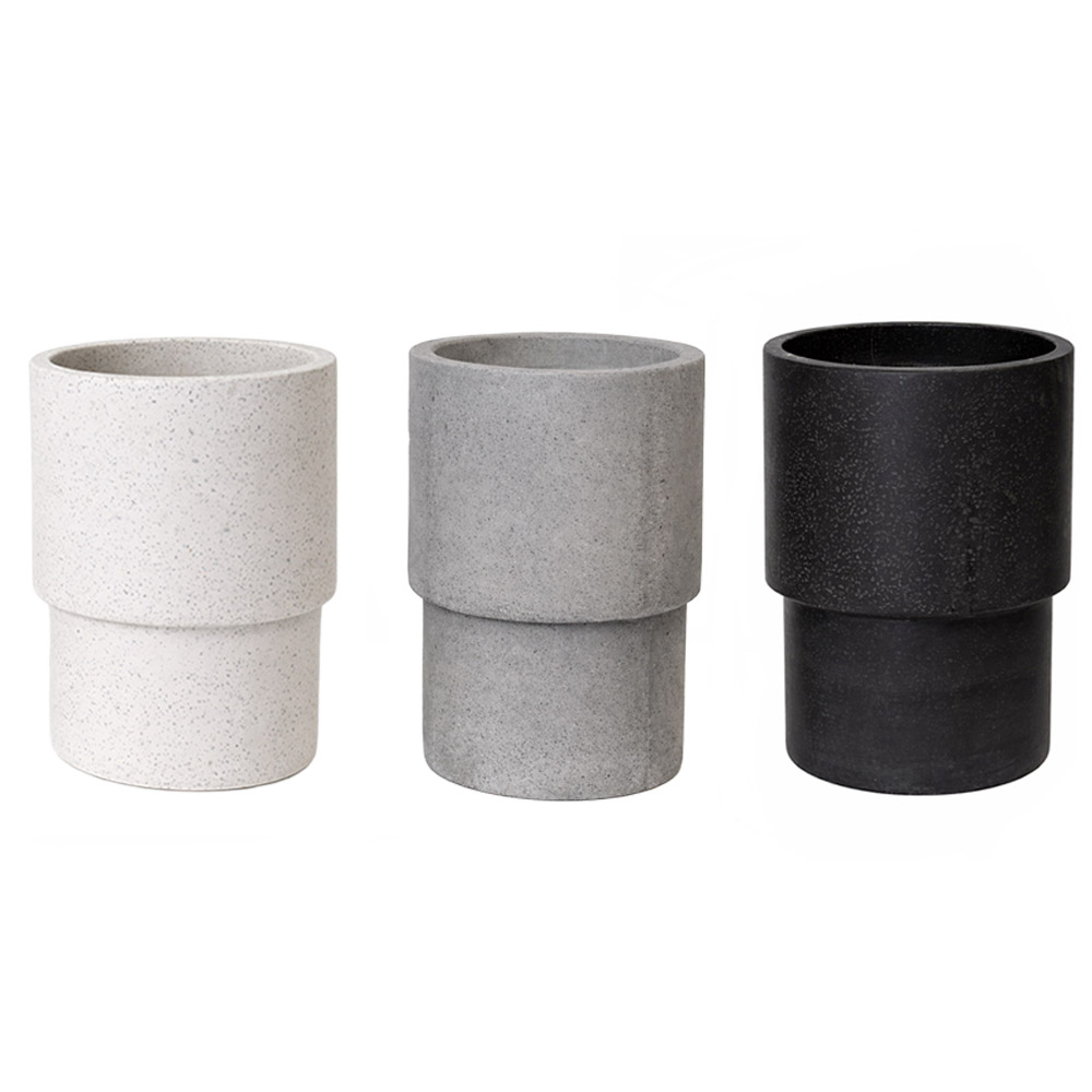 모던레시피 턱 원형 시멘트 테라조 화분 / 모던 감성 대형 인테리어 화분 33,900원