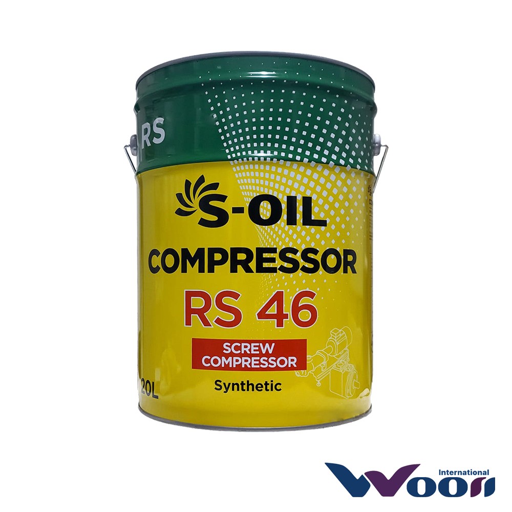에스오일 COMPRESSOR RS 46 20L 장수명 로터리 스크류 콤프레샤오일 (ISO 46), 1개, 콤프레셔오일 RS46 80,000원