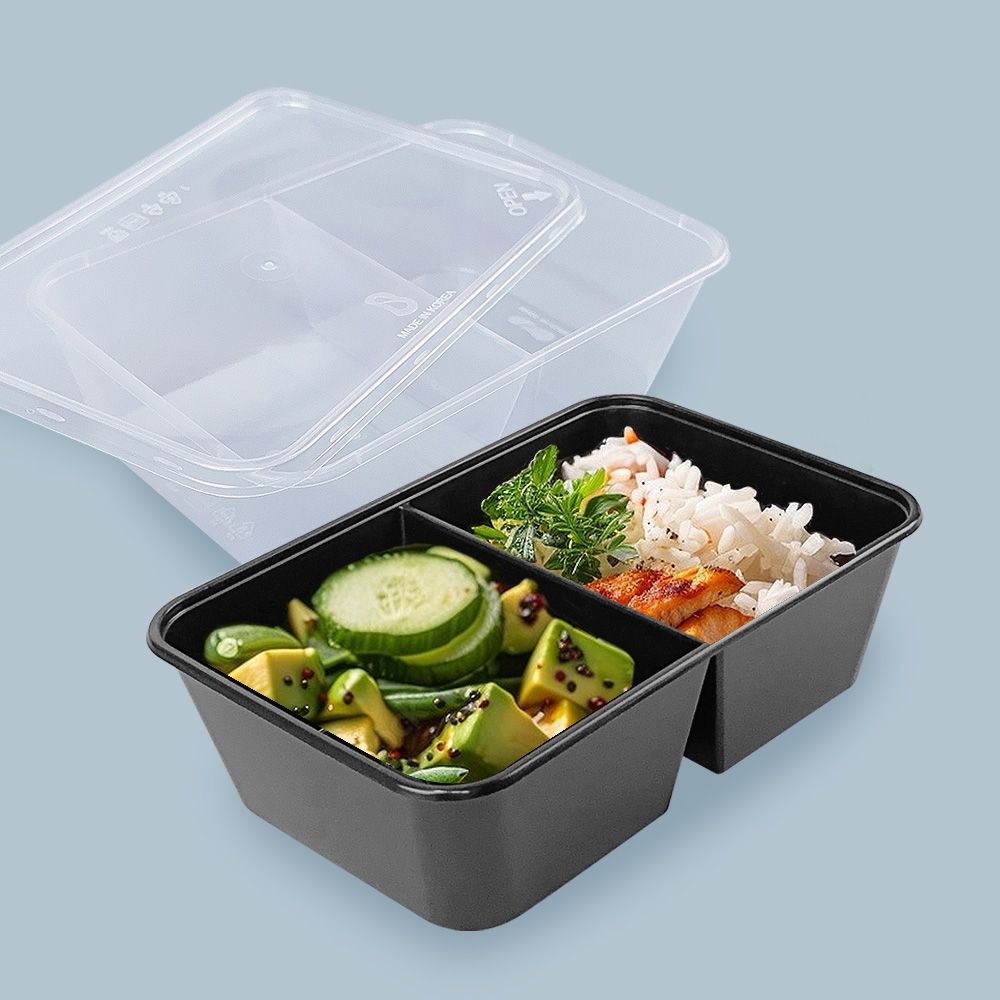 사출 직사각 죽 반찬 용기, 1개, 50세트 17,900원