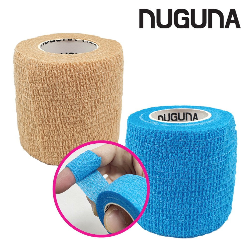 누구나 자가점착식 탄력 보호대 테이핑 밴드 2인치 (5cm x 4.5m)  코반 자착성붕대 스포츠붕대 고탄력반창고 1,300원