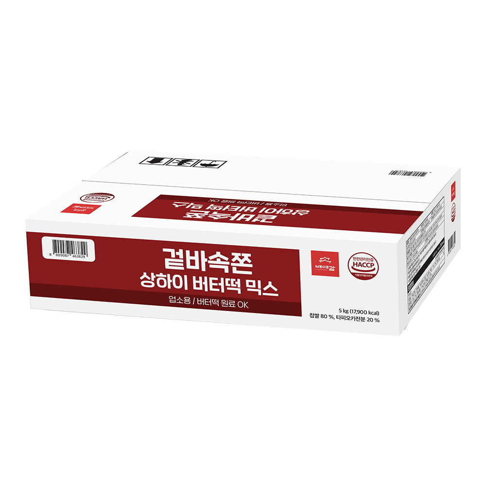 업소용 대용량 버터떡믹스 국산찹쌀가루&타피오카, 1개, 5kg 33,000원