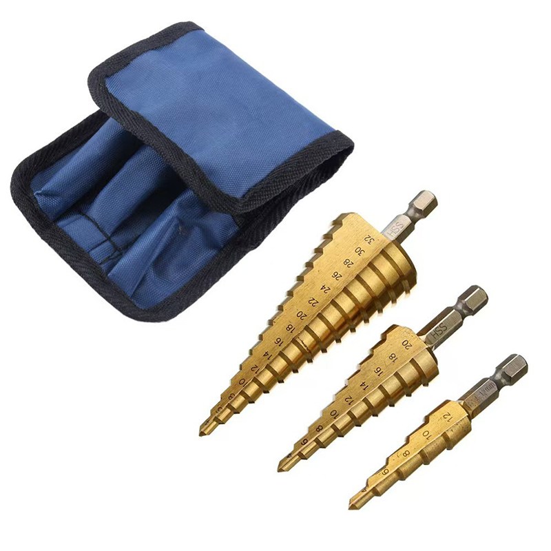 ZENOTREK 제노트렉 코팅 스텝드릴 3종 , 1세트4-12mm/4-20mm/4-32mm 7,110원