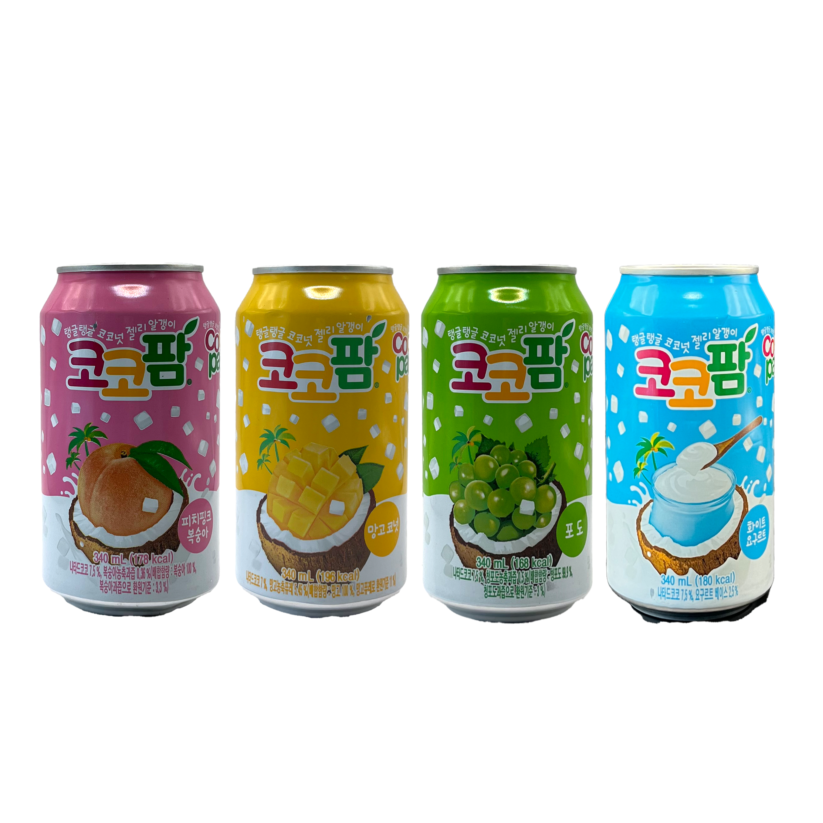 코코팜 4종 세트 (포도+망고코넛+피치핑크복숭아+화이트요구르트) 10,500원