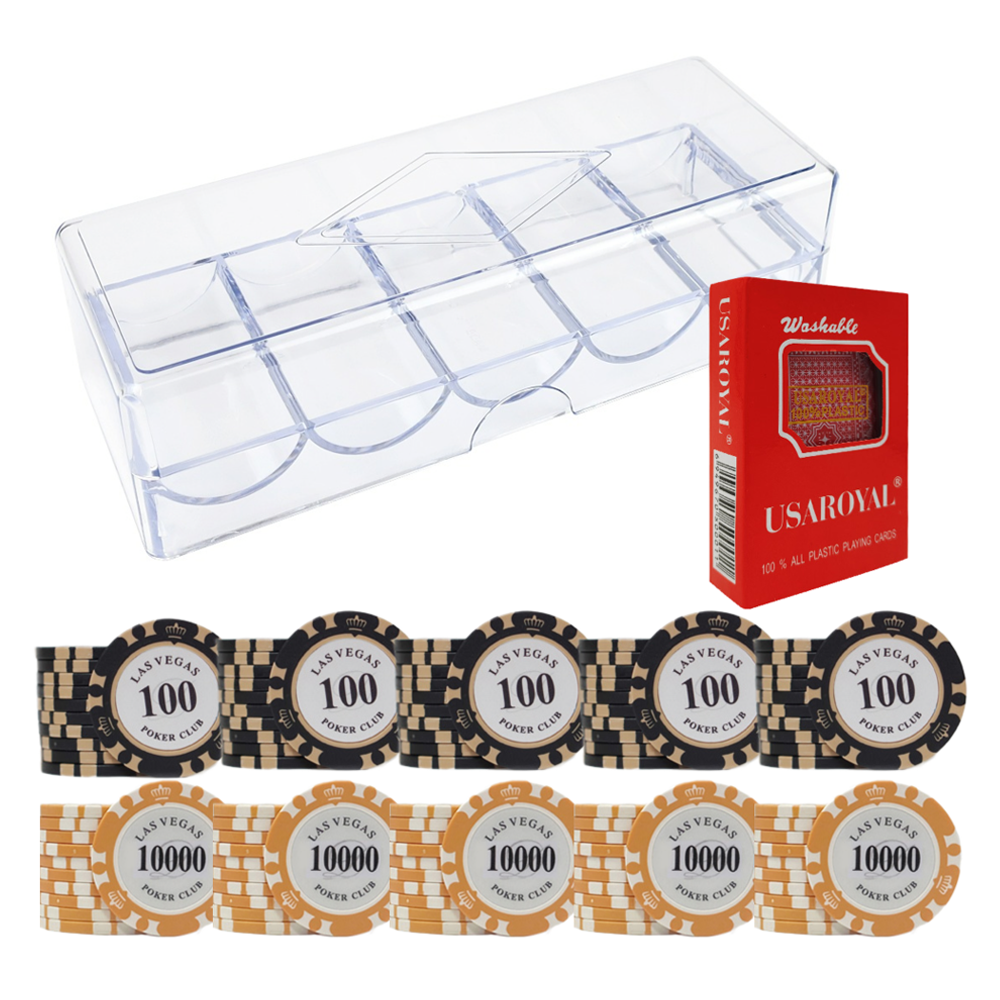 다싸닷컴 라스베가스 포커칩 2종 x 50p + 아크릴케이스 + 로얄카드 A6 세트 25,900원