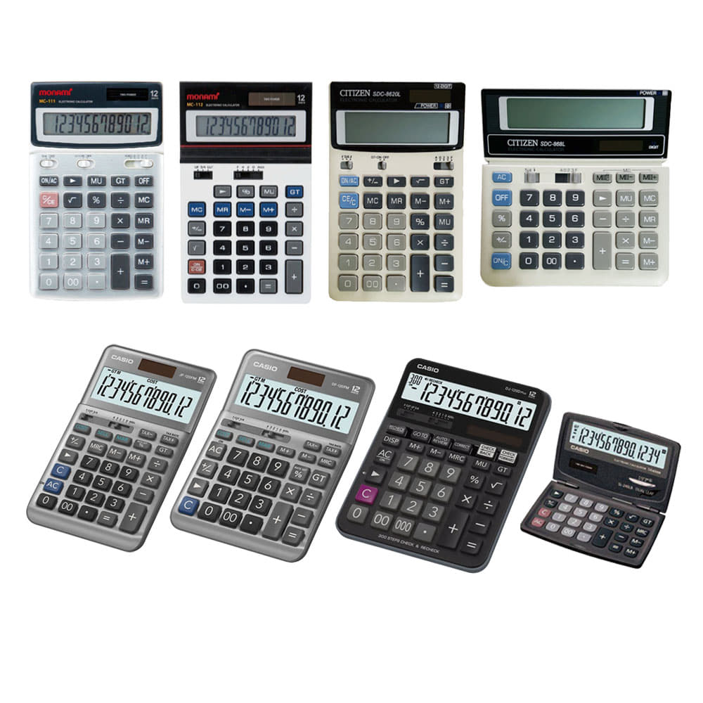 모나미 카시오 시티즌 전자 계산기 25,000원
