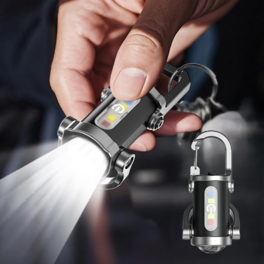 초강력 멀티 키링 C타입 충전형 미니 손전등, 1개 7,990원