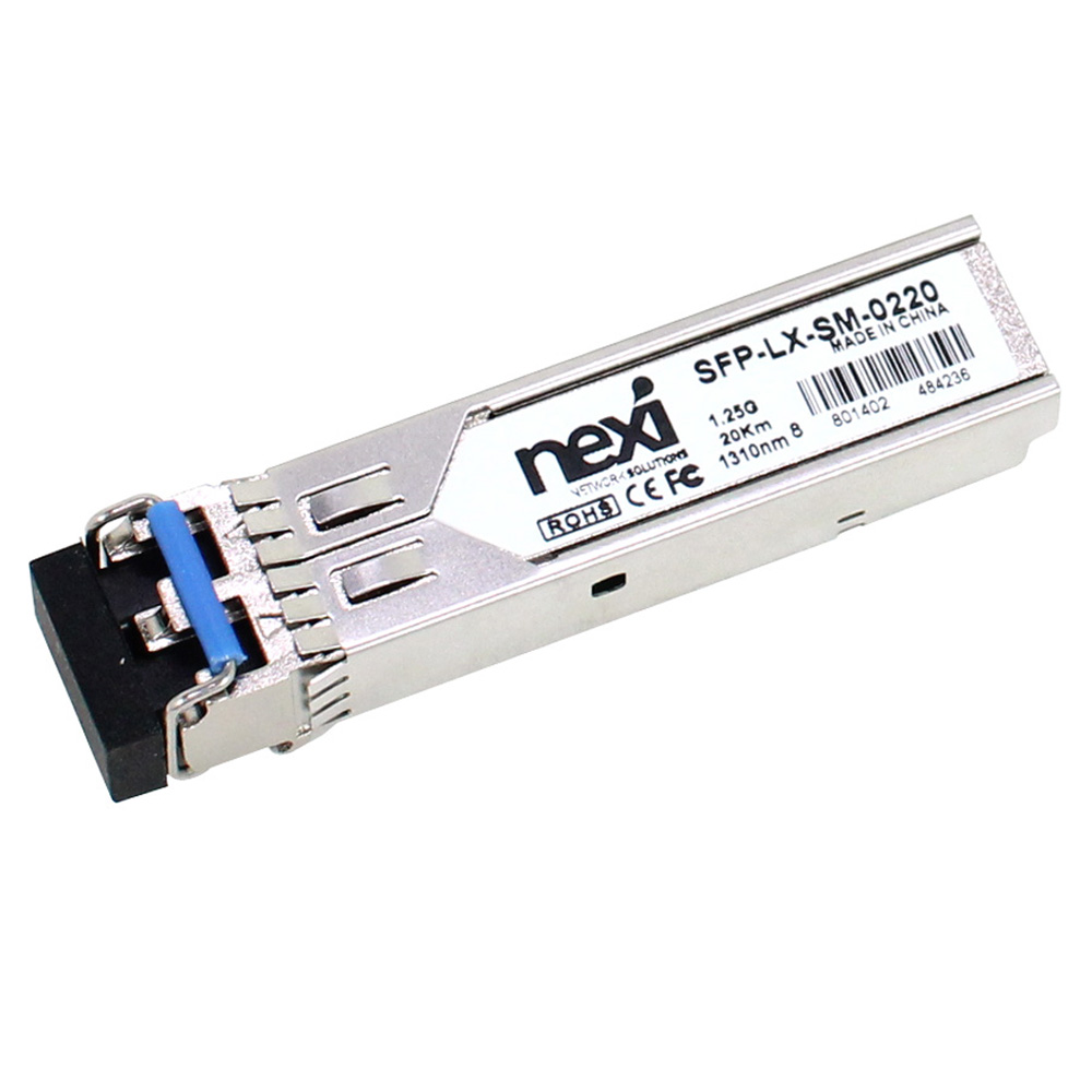 넥시 CISCO전용 미니 GBIC 모듈 싱글모드 SFP-LX-SM-0220, 실버 + 파랑, 1개 9,700원