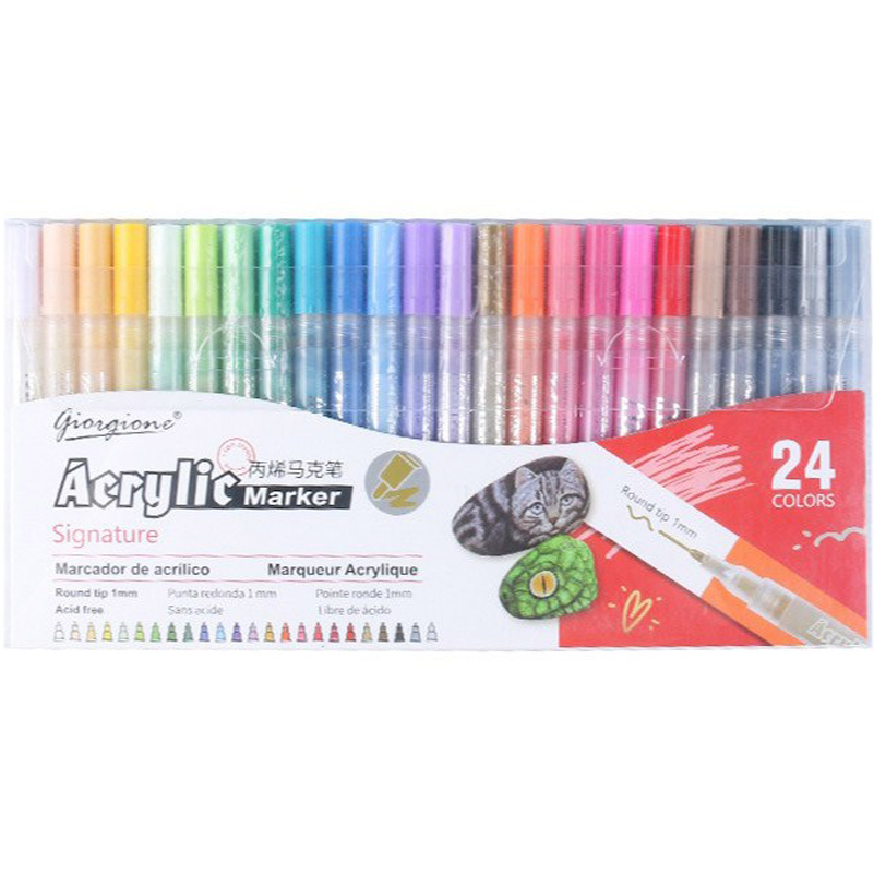 조르조네 만능 아크릴마카 데코펜 거울 유리 드로잉, 24색, 1개 16,660원