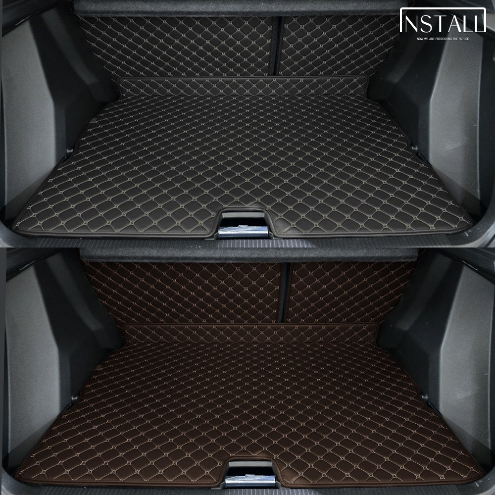 푸조 E-2008 (2024.07~) 프리미엄 퀄팅트렁크매트, 블랙+블랙(실) 79,000원