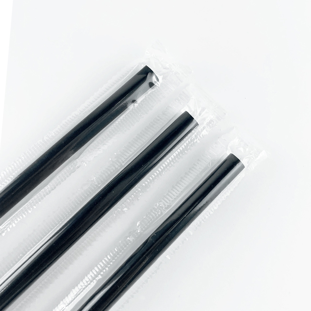 7mm 28cm 블랙 일자빨대 개별포장 롱빨대, 10000개, 1개 125,000원