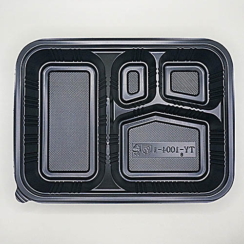 도시락용기 TY 1004-1 4칸 도시락 200개 일회용용기 일회용도시락 포장용기 배달용기 PP도시락, 1개, 200개 48,000원