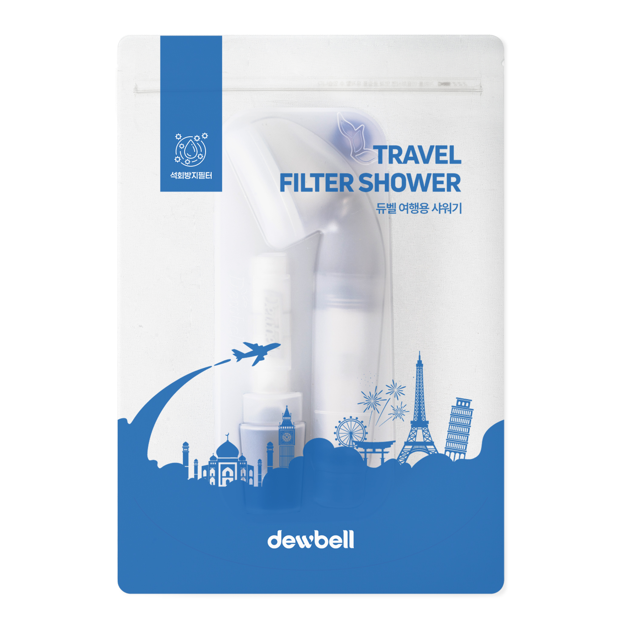 듀벨 여행용 샤워기 + 필터 세트, 1개, 혼합색상 19,900원