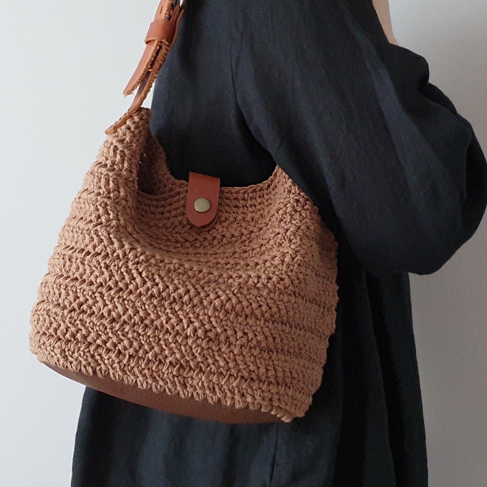 [DIY 패키지] 가을감성 헤링본 숄더백 코바늘 가방뜨기 코바늘 손뜨개 가방 만들기 43,000원