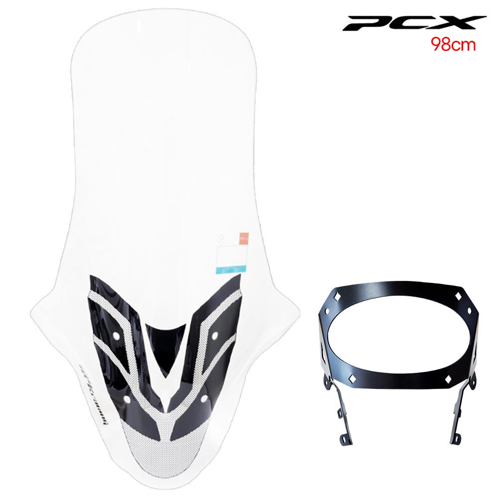 21-24년 PCX 윈드스크린 바람막이 98cm 브라켓 세트, 1세트 178,000원