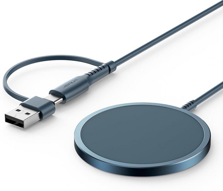 JSAUX 아이폰 17 Magsafe 무선 충전용 충전기, 아이폰 17 에어 프로 맥스/16/15/14/13/12 시리즈와 호환, 마그네틱 매그 안전 충전 패드, 알루미늄 합금 31,900원