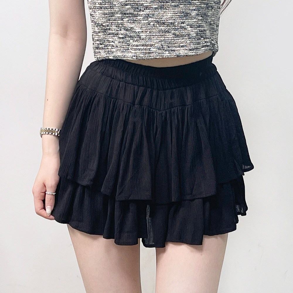 루시 찰랑 허리 밴딩 탄탄 캉캉 미니 스커트 28,690원