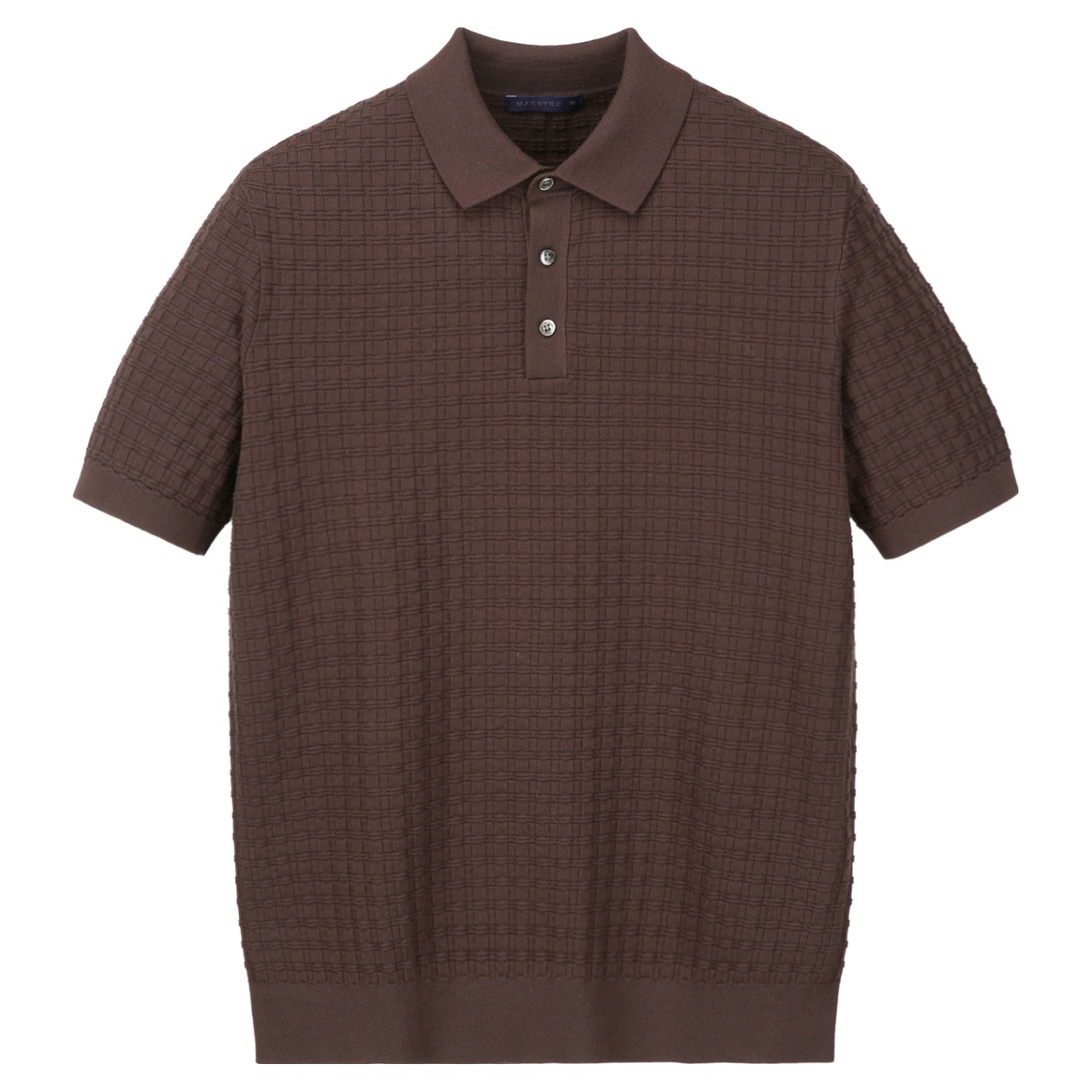 마에스트로 남성용 조직감 반팔 카라 니트 222,350원