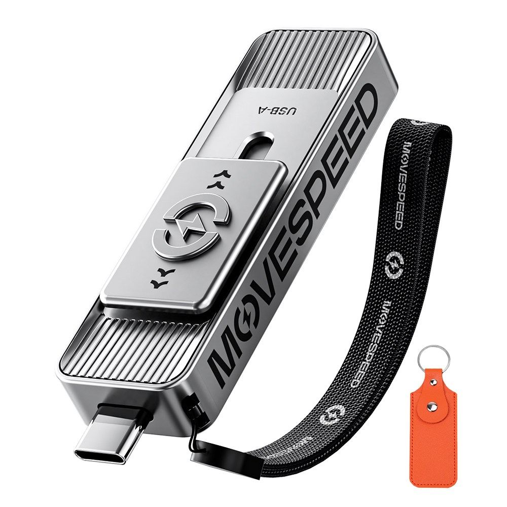 MOVESPEED SP05 570MB/s 고속 USB 3.2 외장 SSD 휴대용 저장장치 스마트폰 노트북 PC 호환 백업 파일전송 최적, 은색, 256GB 160,900원