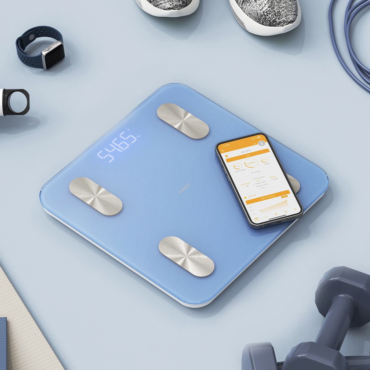 무아스 스마트 체성분 체중계 (28cm) 24,900원