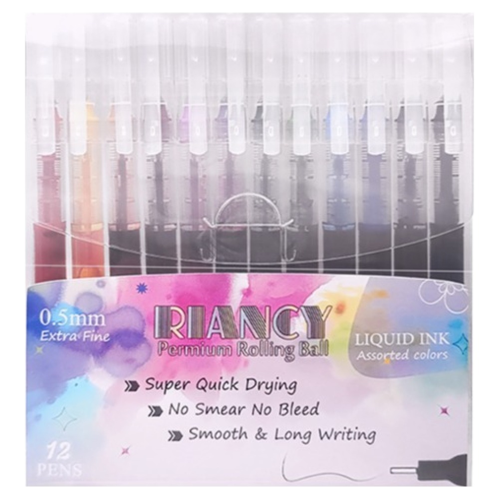 동아피엠에스 리퀴드 프리미엄 잉크 중성펜 0.5mm 12종 세트 6,900원