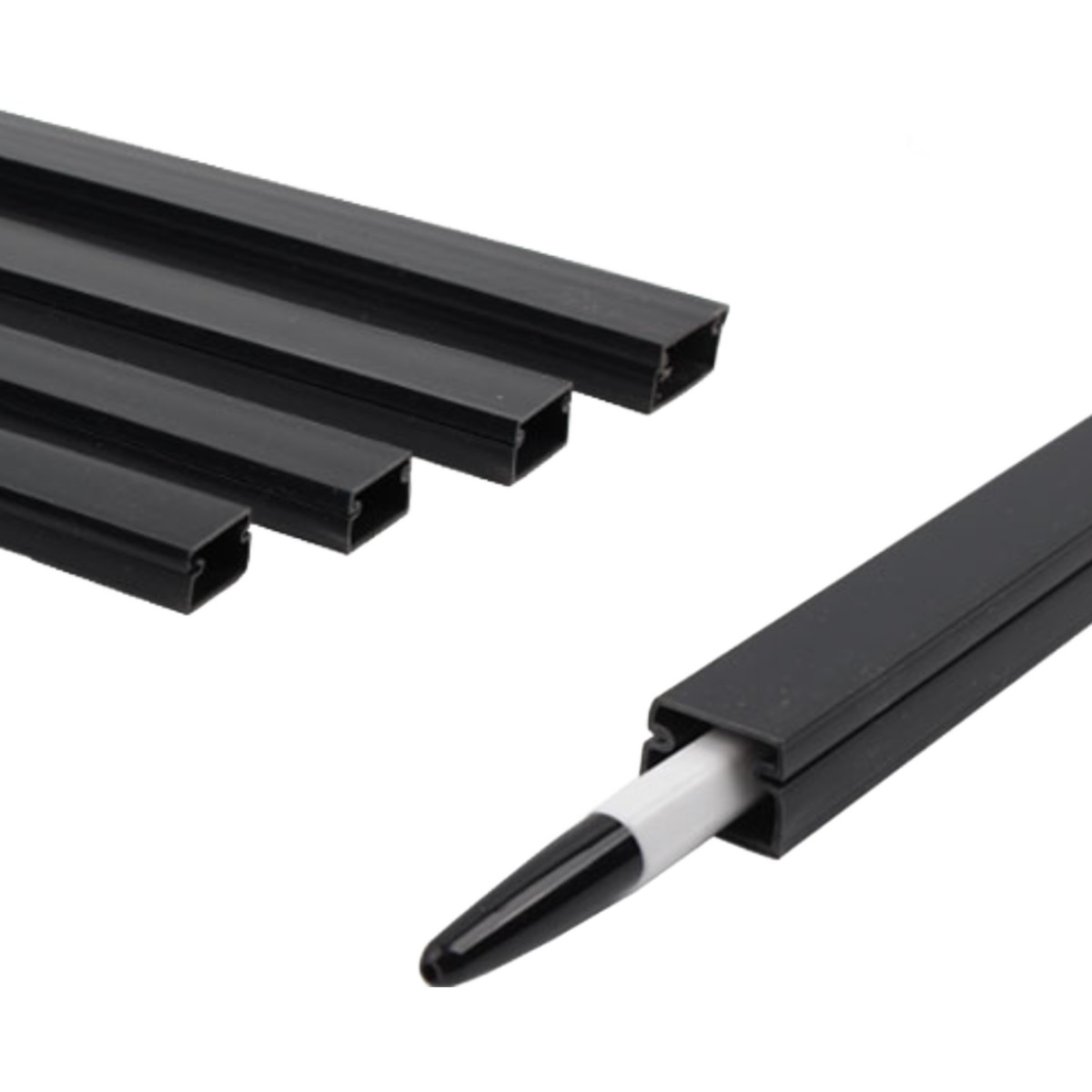 백만볼트샵 국산 사각 전선몰딩, 블랙, 10개 4,640원