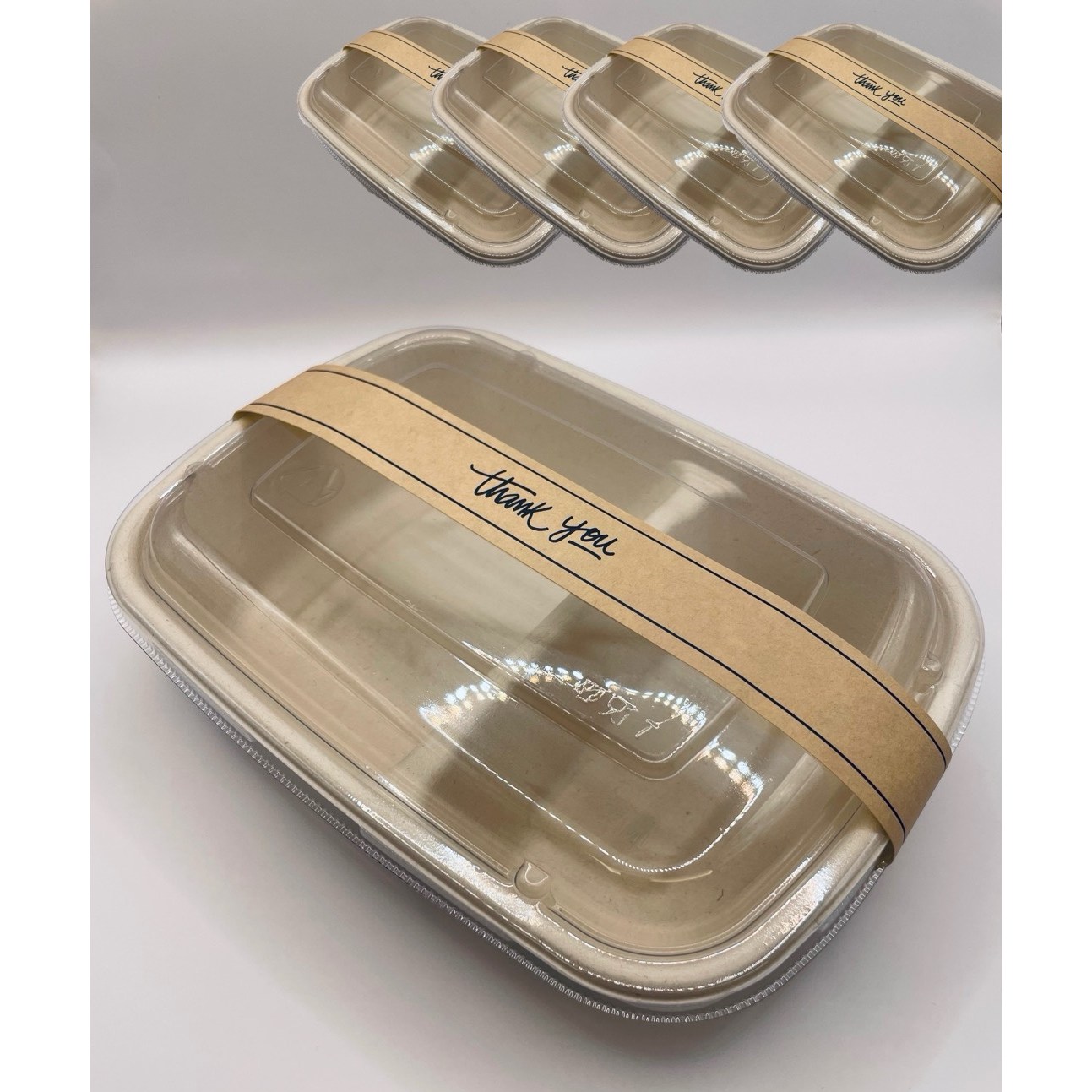 NEW 리어스팩 펄프 2칸 일회용 도시락 용기+ 땡큐 띠지 7,800원