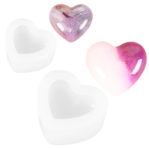[드그라쎄]실리콘몰드 - 3d 통통 하트 몰드 2종 6,000원