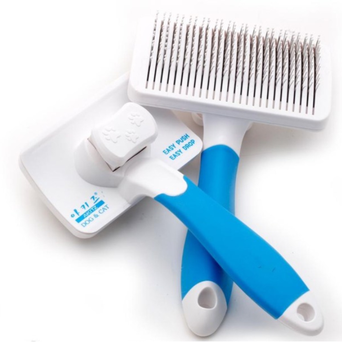 아키즈 이지 푸쉬 슬리커 청소하기 쉬운 브러쉬, 푸쉬 슬리커(대), 1개 15,000원