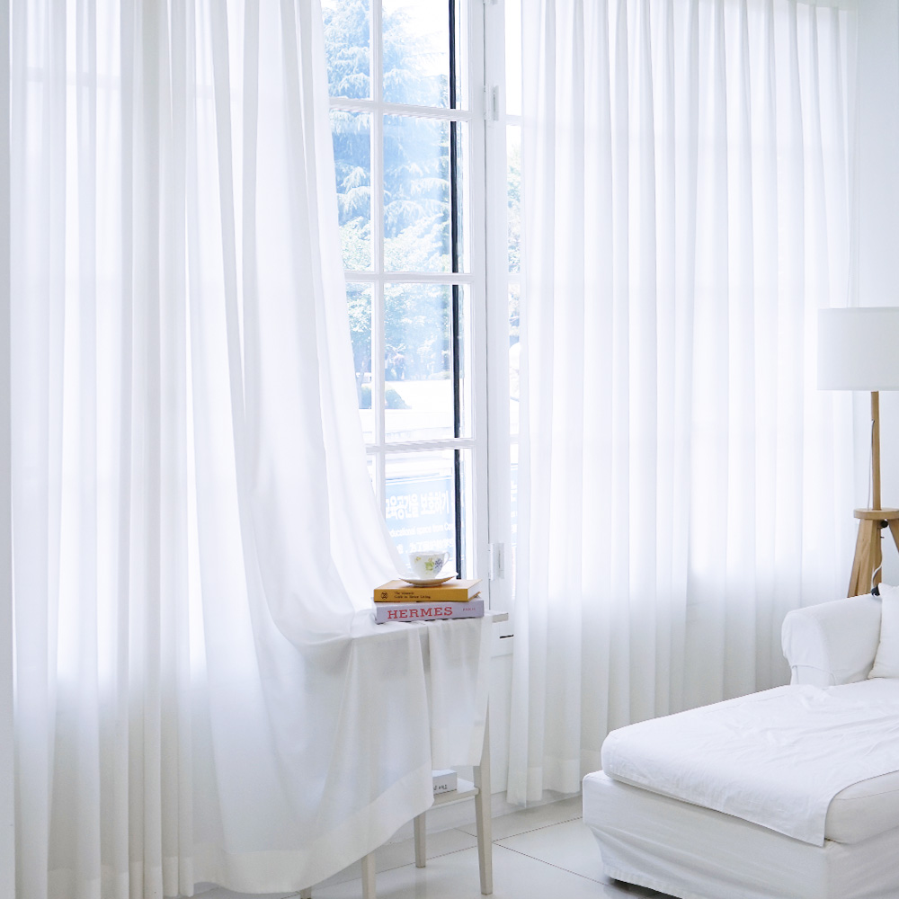 휴인홈 비침없는 나비주름 울트라도톰 쉬폰 커튼 2p 50,120원