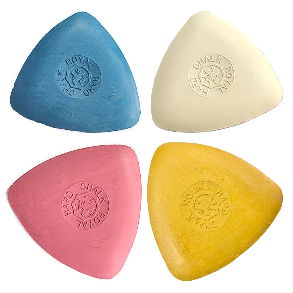 (4개) 로얄초크 일제 삼각쵸크 마름질 칼라초크 가루날림 없는 단단한 자고 (색상별1개) 4,600원