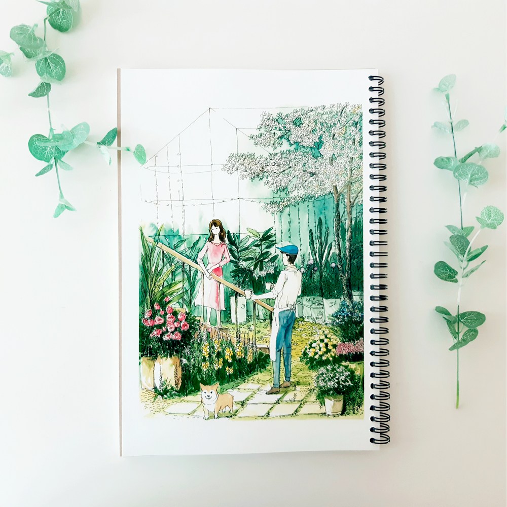 그림이좋은사람들 플라워가든 꽃정원 수채화 컬러링북, 취미 선물 14,800원