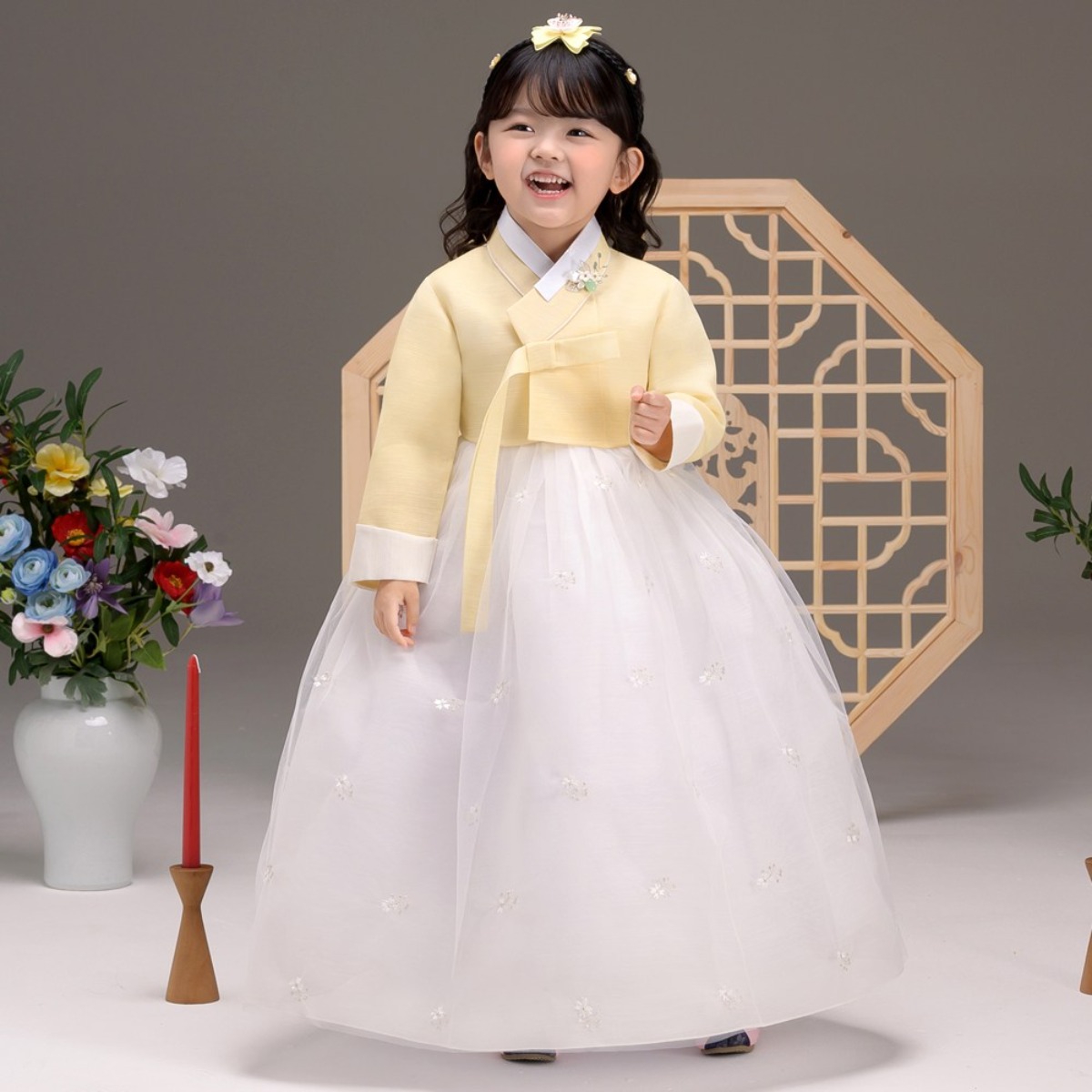 이설한복 819 예원노랑 여아용 아동한복 61,900원