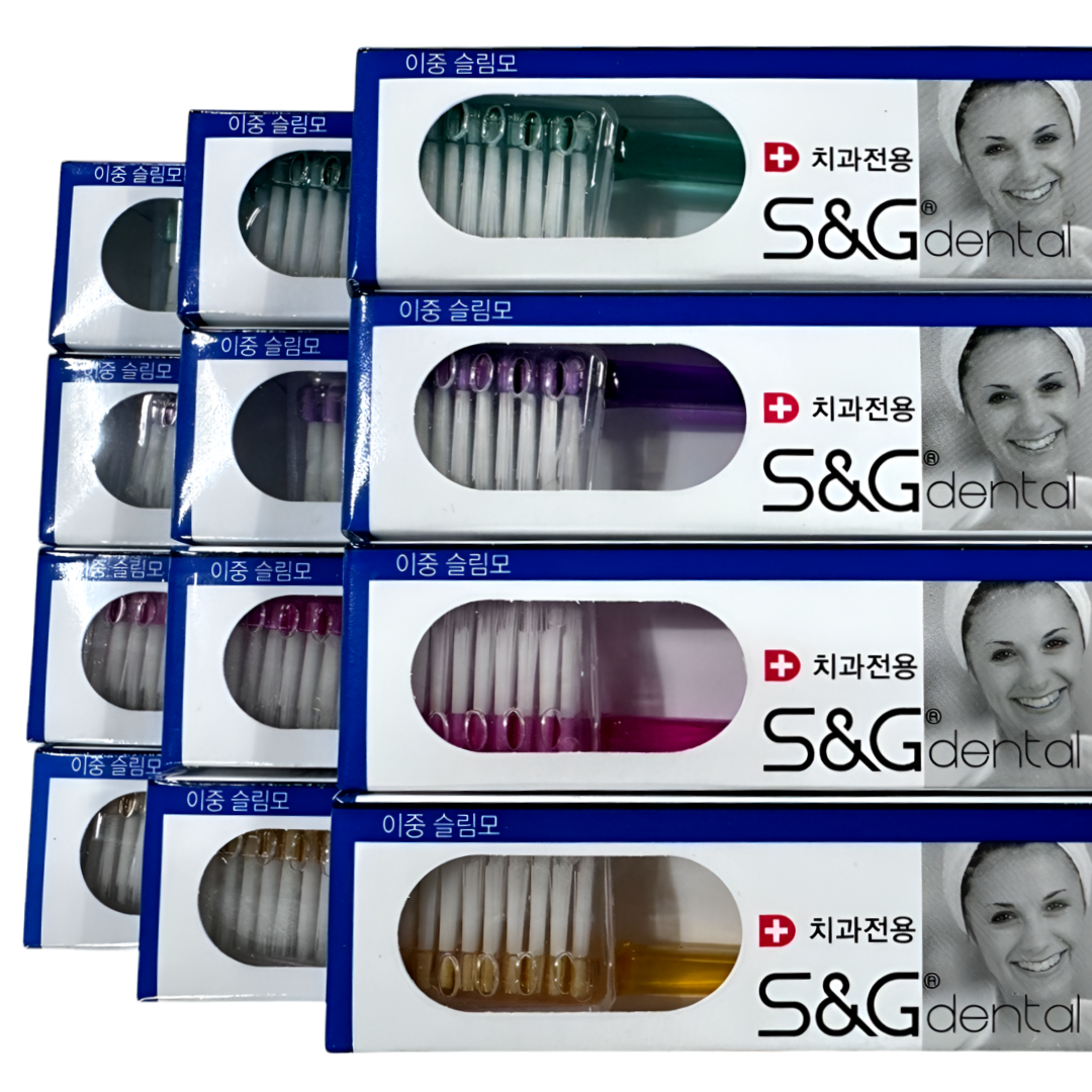 SNG에스앤지 치과용칫솔 부드러운 미세모 잇몸관리 교정치솔 이중슬림모 23,370원